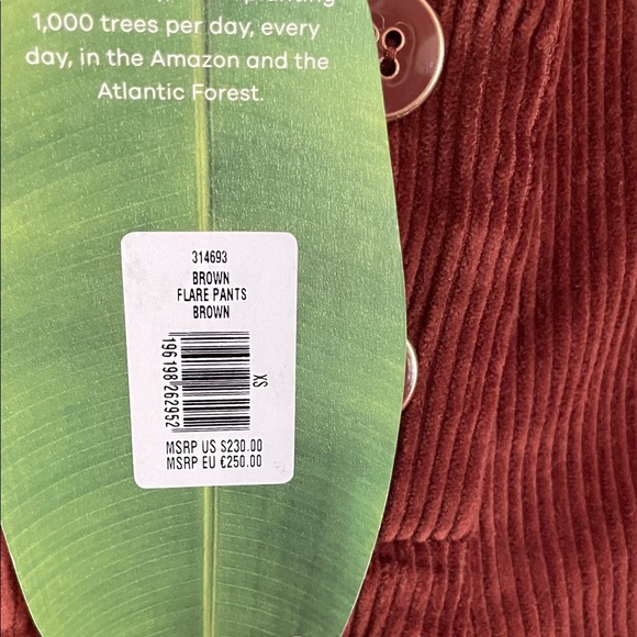 FARM Rio Rust Corduroy Flare Pants - Picture 6 of 10